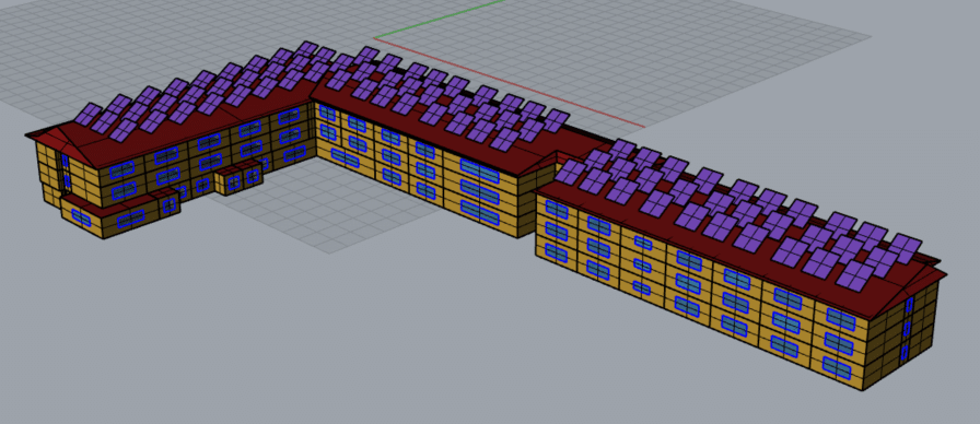 Open studio energy model in 3D